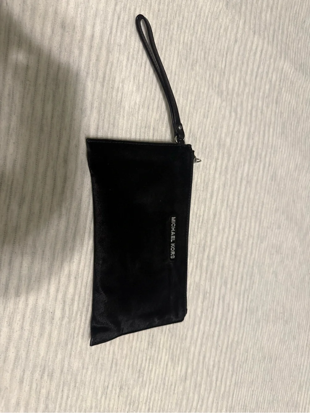 Michael Kors Black faux fur Zip Pouch